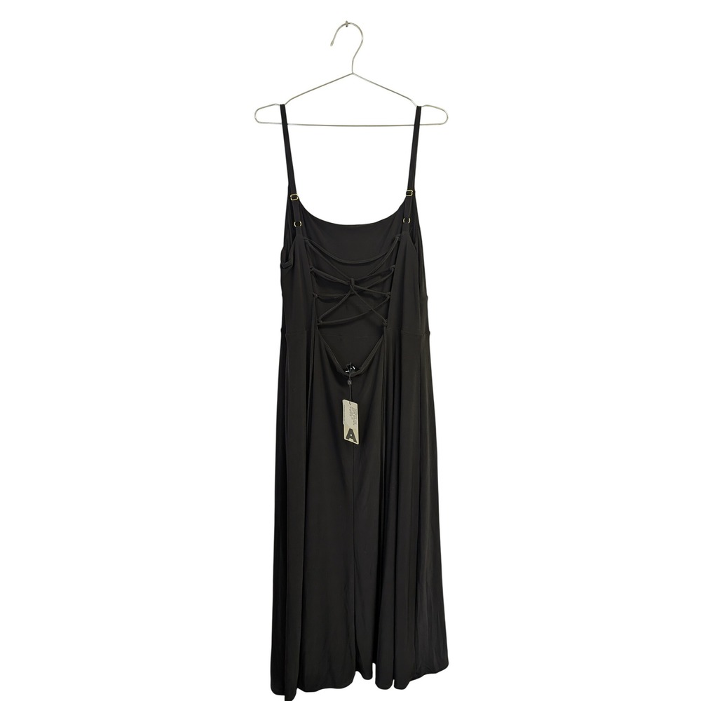 AYM Studio Everly Maxi Dress LBD Sustainable Tik Tok Fashion Black 3X NWT - Picture 10 of 13